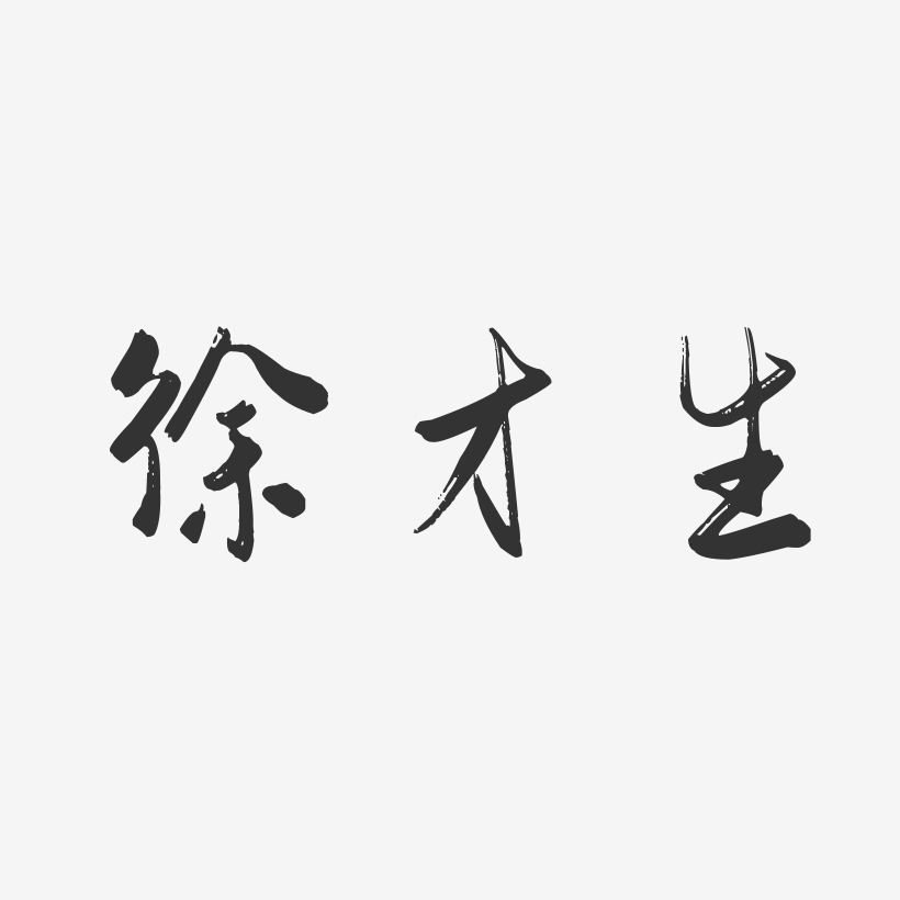 徐才生-行云飞白字体签名设计