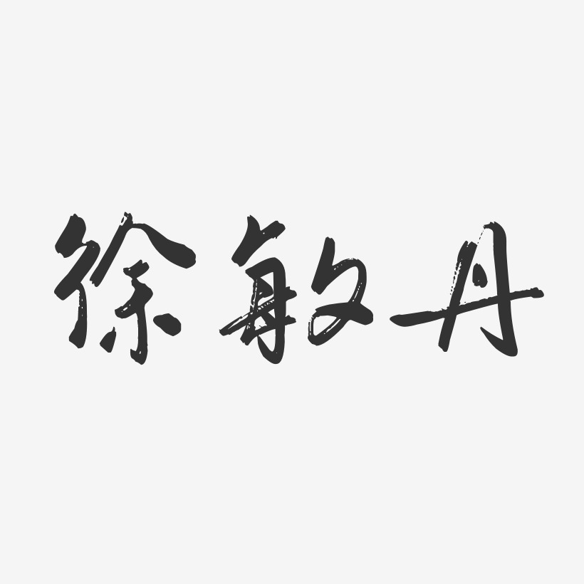 徐敏丹-行云飞白字体签名设计