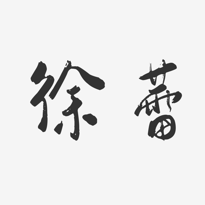 徐蕾-行云飞白字体签名设计