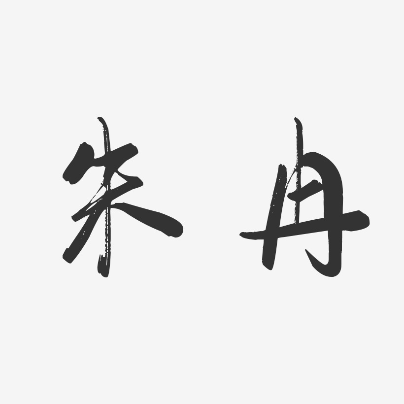 朱冉-行云飞白字体签名设计