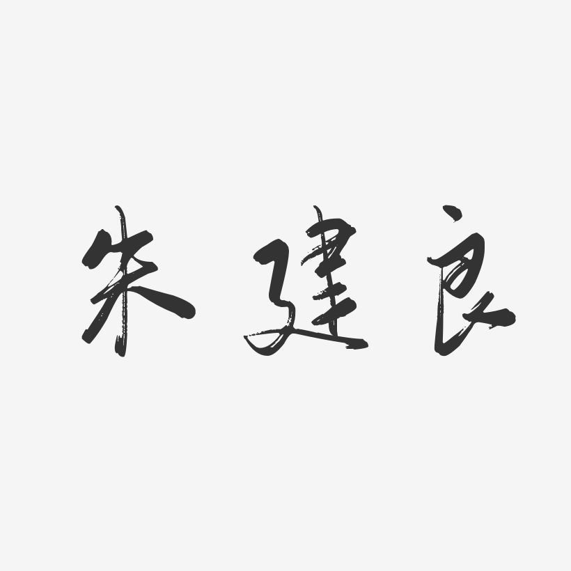 朱建良-行云飞白字体签名设计