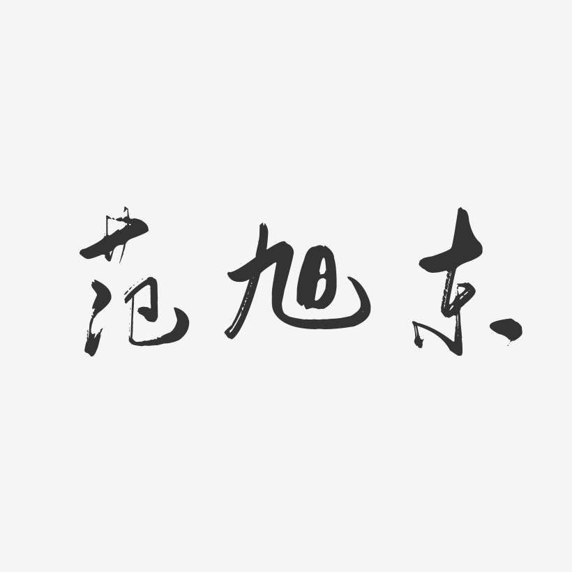 范旭东-行云飞白字体签名设计