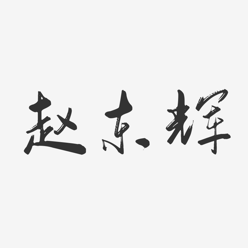 赵东辉-行云飞白字体签名设计
