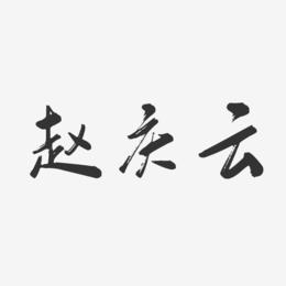 赵庆云-行云飞白字体签名设计