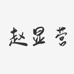 赵显营-行云飞白字体签名设计