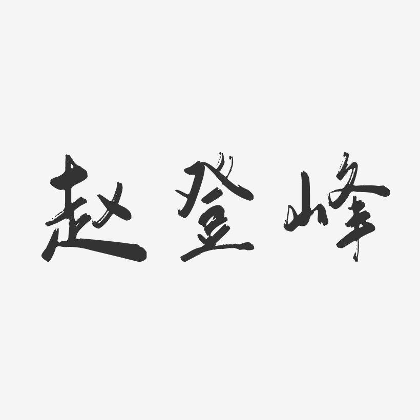 赵登峰-行云飞白字体签名设计