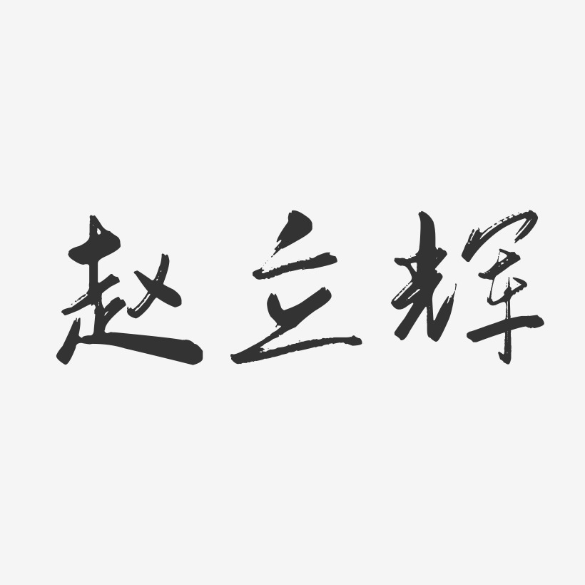 赵立辉-行云飞白字体签名设计