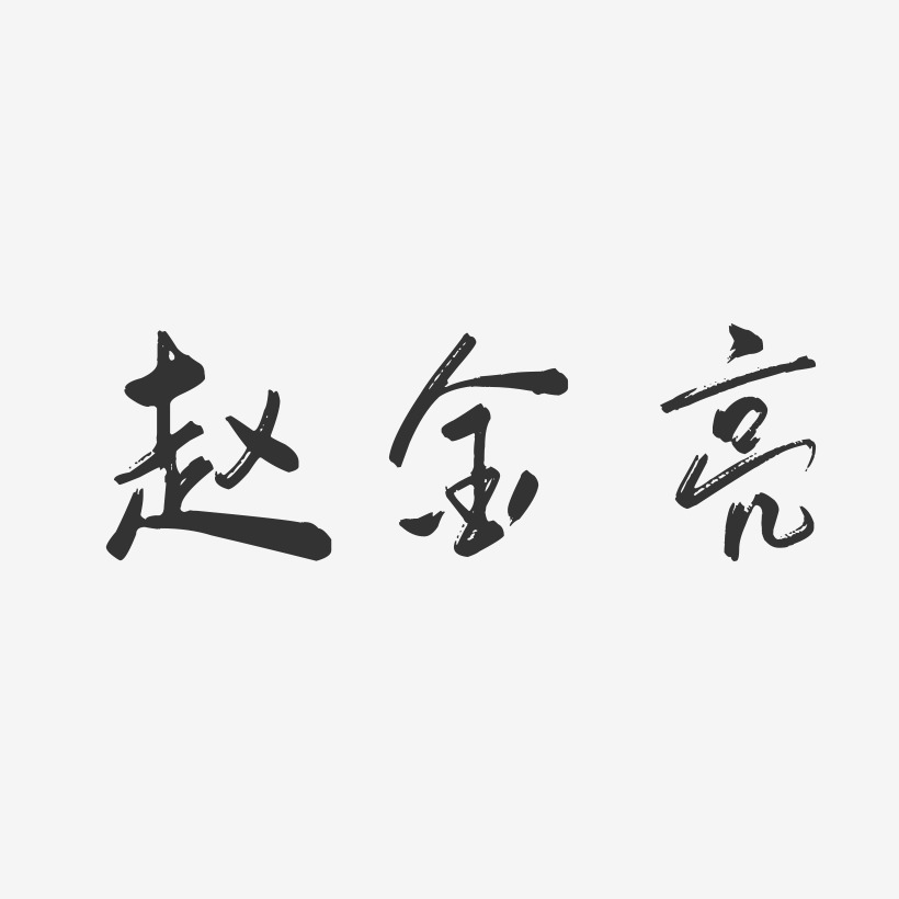 艺术签名赵金燕-石头体字体个性签名赵金贞-石头体字体签名设计赵金帅