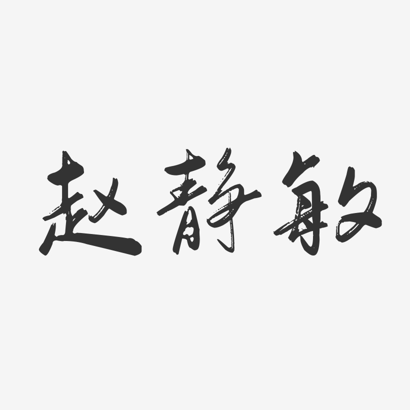 赵静敏-行云飞白字体签名设计