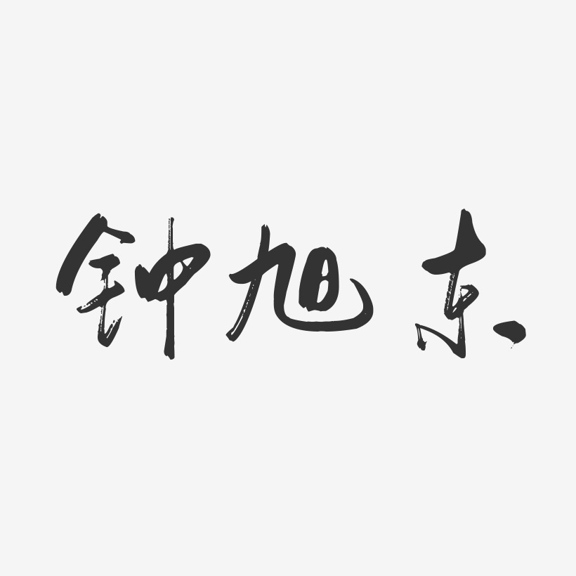 钟旭东-行云飞白字体签名设计