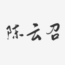 陈云召-行云飞白字体签名设计