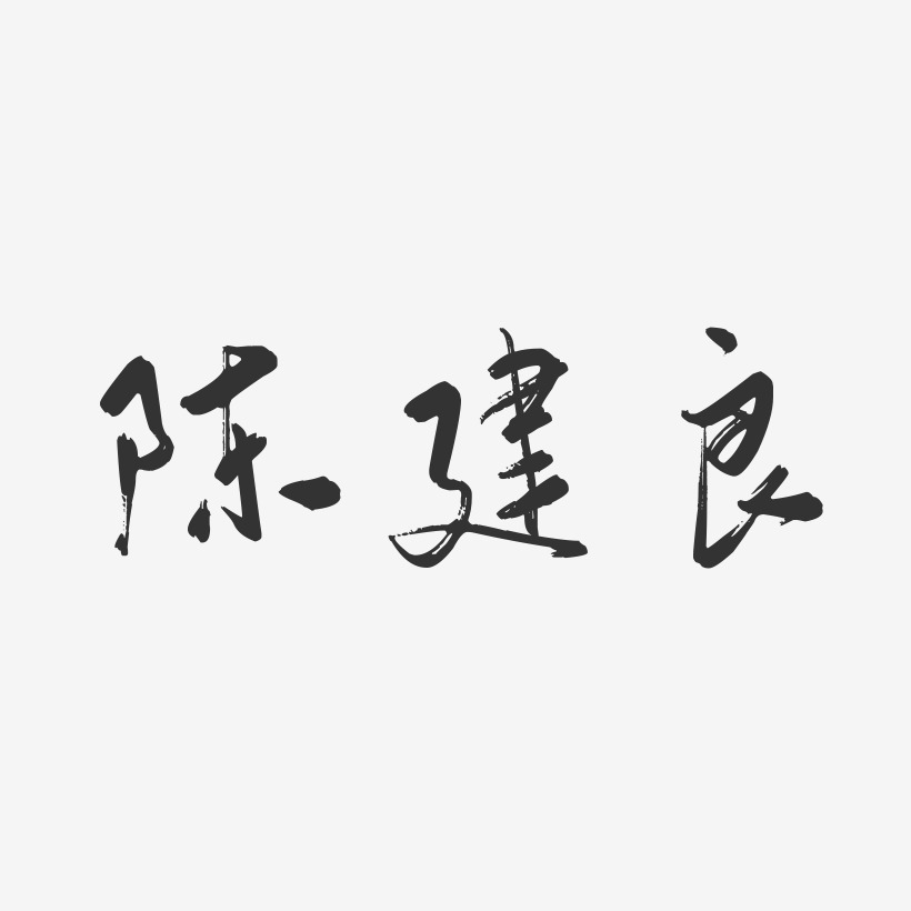 陈建良-行云飞白字体签名设计