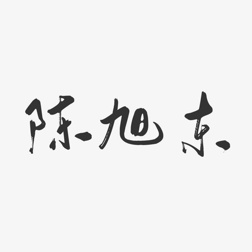 陈旭东-行云飞白字体签名设计