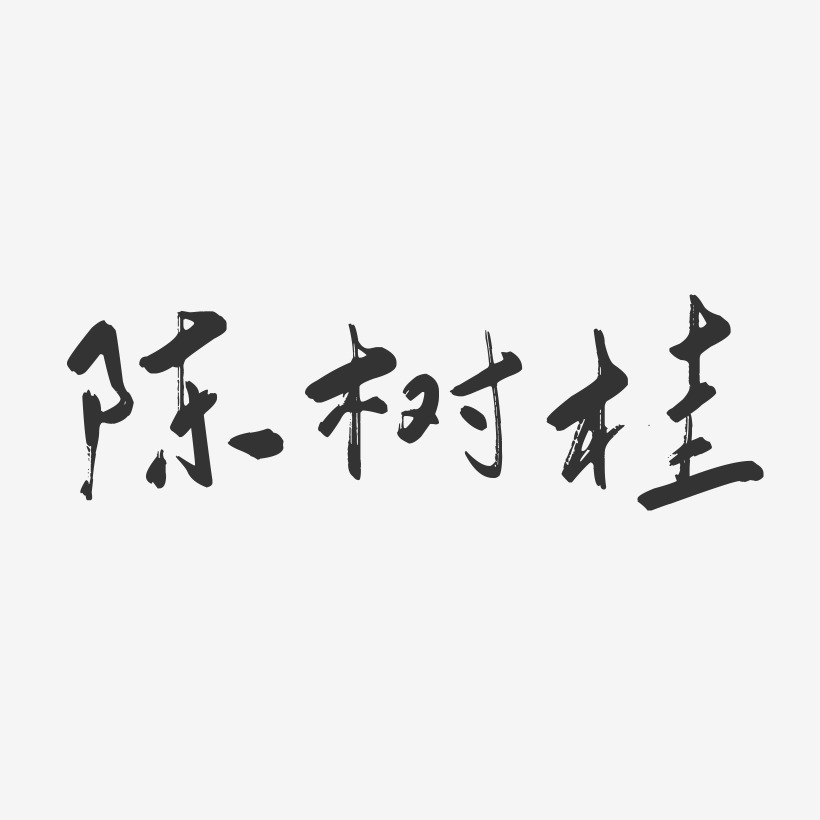 陈树桂-行云飞白字体签名设计