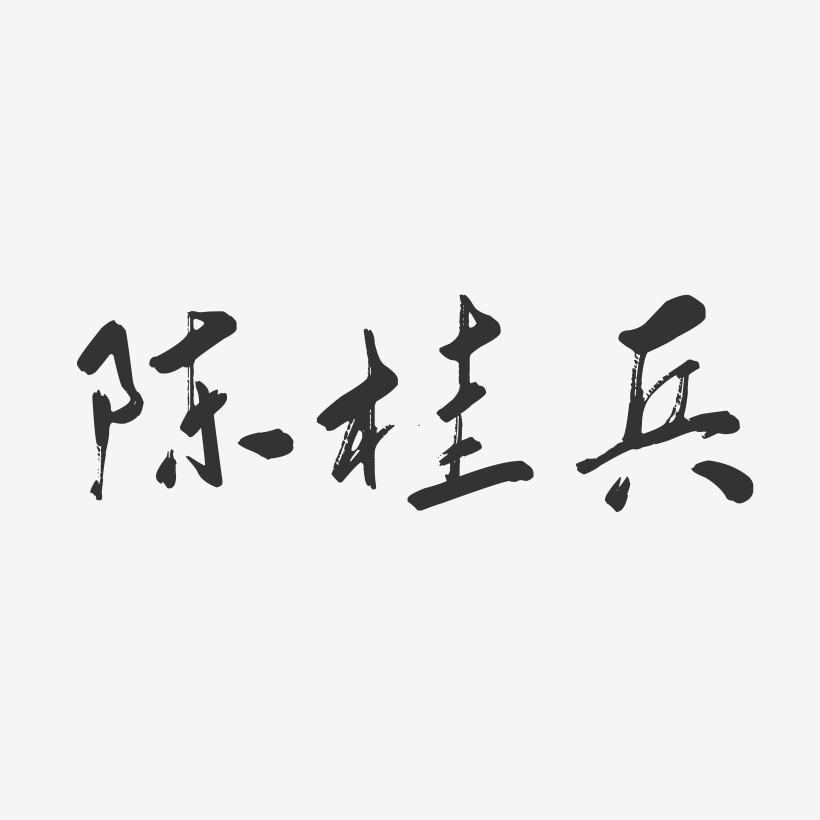 陈桂兵-行云飞白字体签名设计