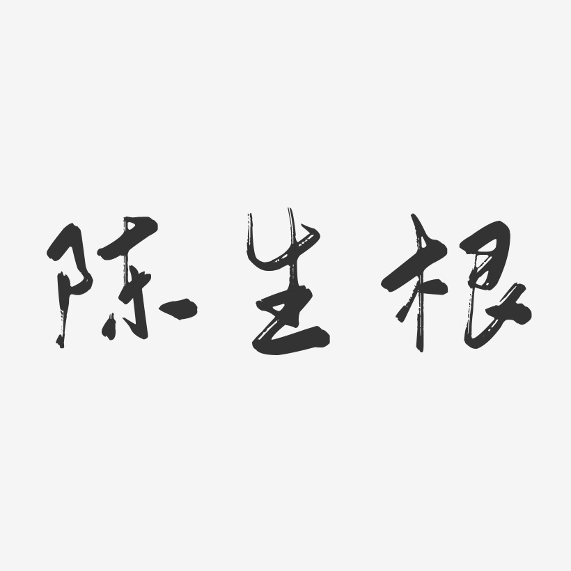 陈生根-行云飞白字体签名设计