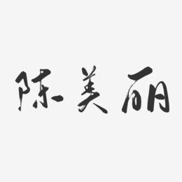 陈美丽-行云飞白字体签名设计