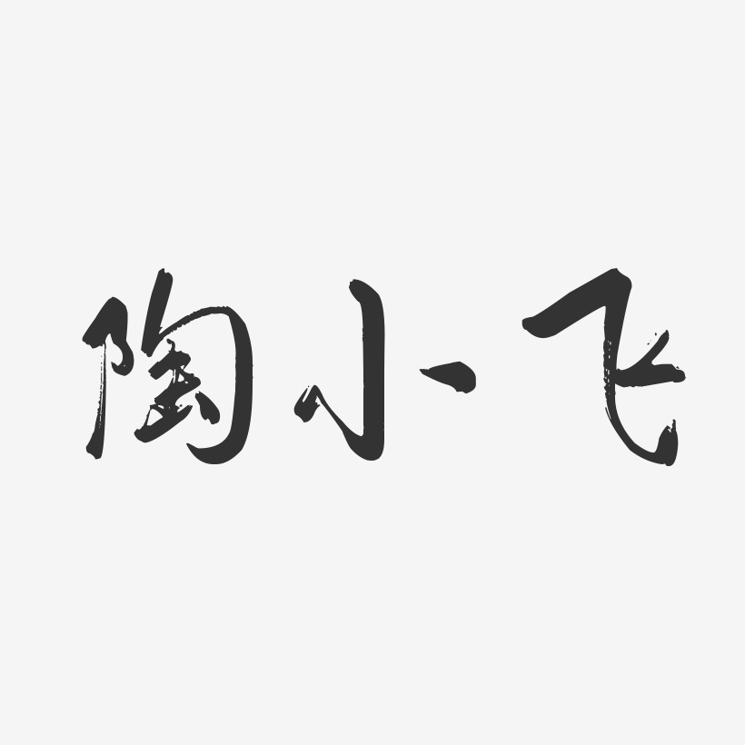 陶小飞-行云飞白字体签名设计