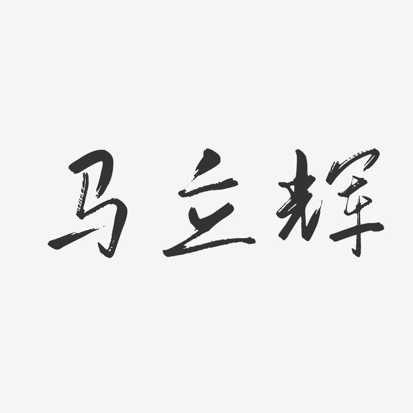 马立辉-行云飞白字体签名设计