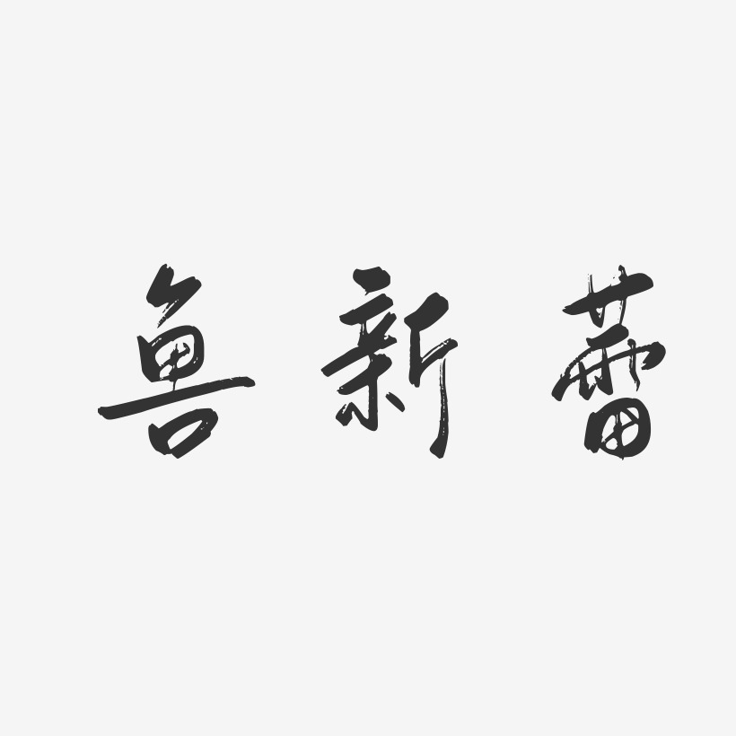 鲁新蕾-行云飞白字体签名设计