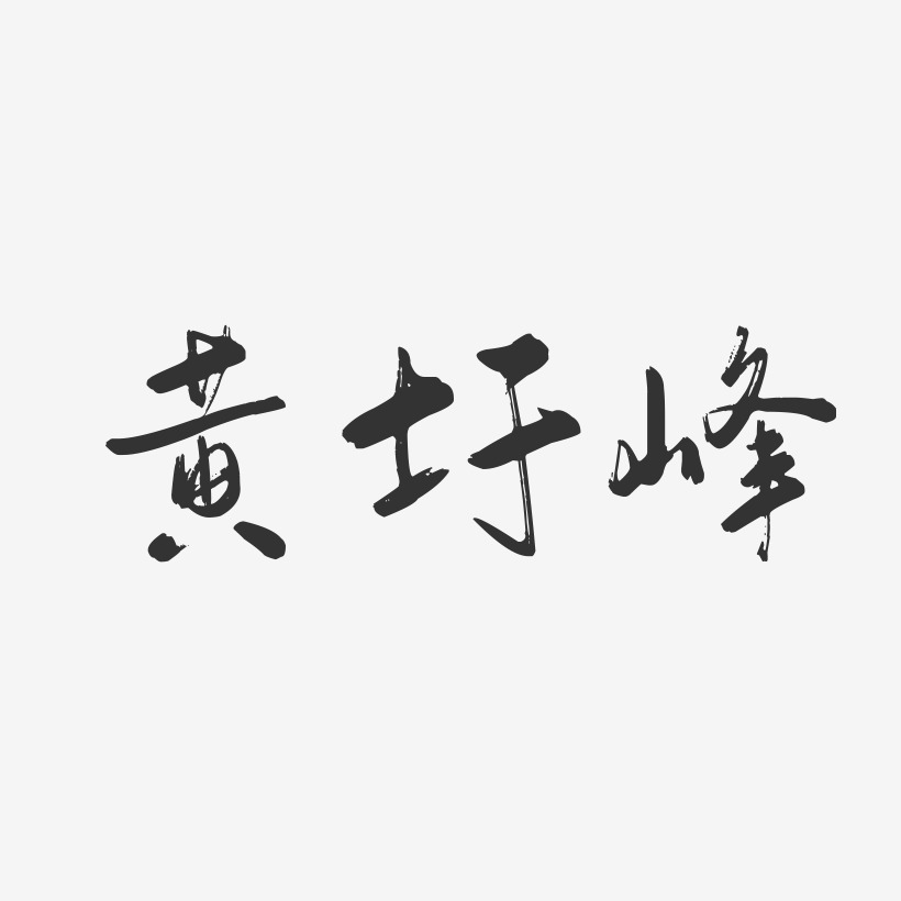 黄圩峰-行云飞白字体签名设计
