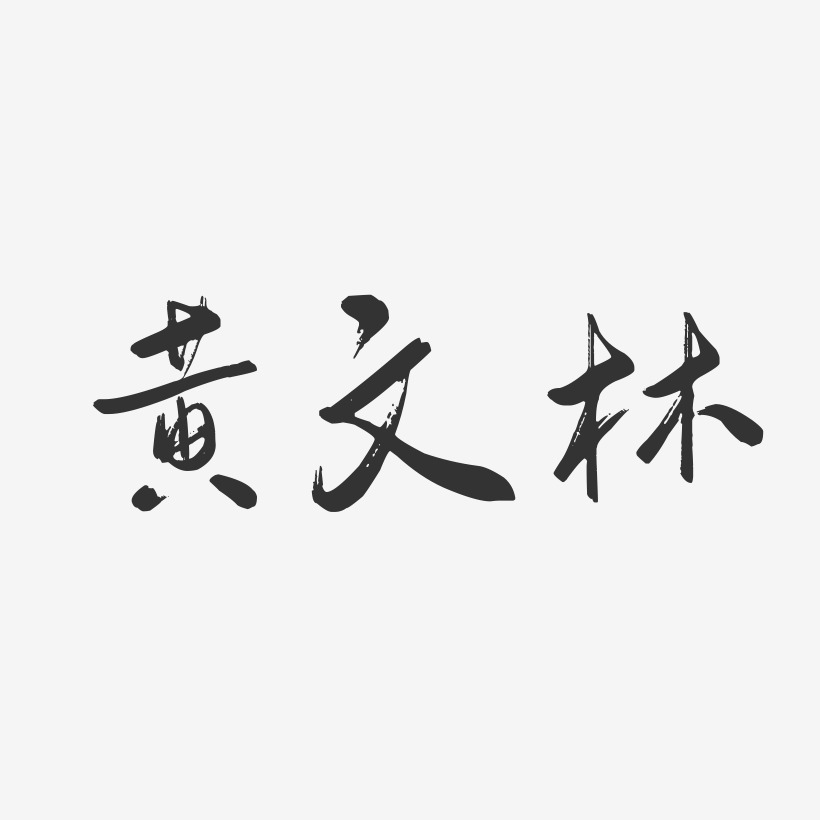 黄文林-行云飞白字体签名设计