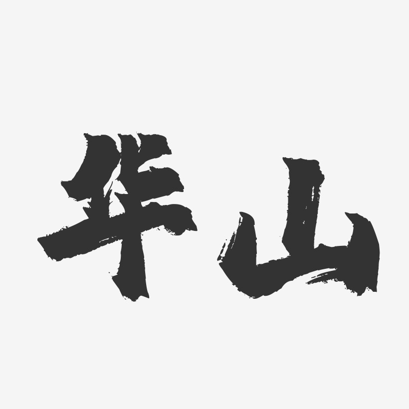 华山-镇魂手书字体设计