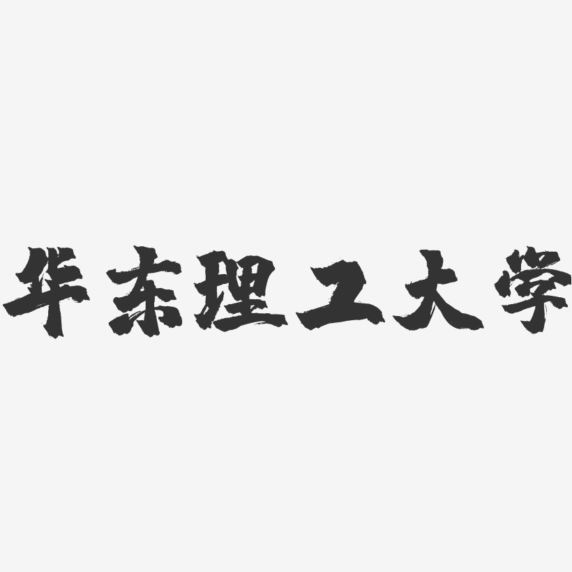 华东理工大学-镇魂手书字体设计