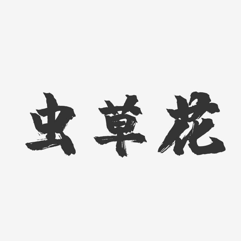 虫草花-镇魂手书字体设计