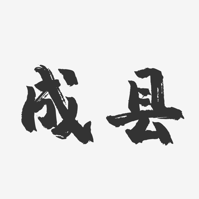 成县-镇魂手书字体设计