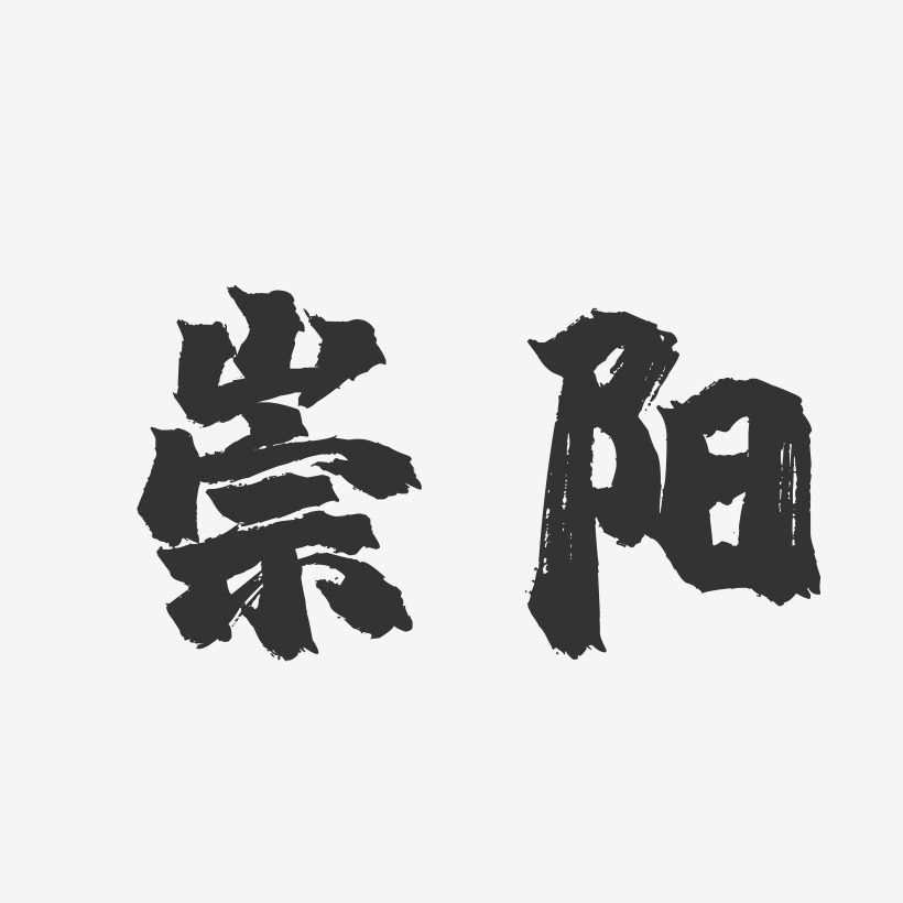 崇阳-镇魂手书字体设计