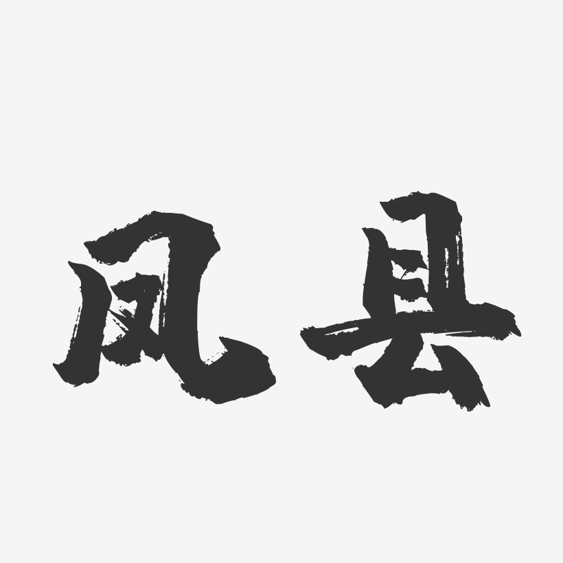 凤县-镇魂手书字体设计