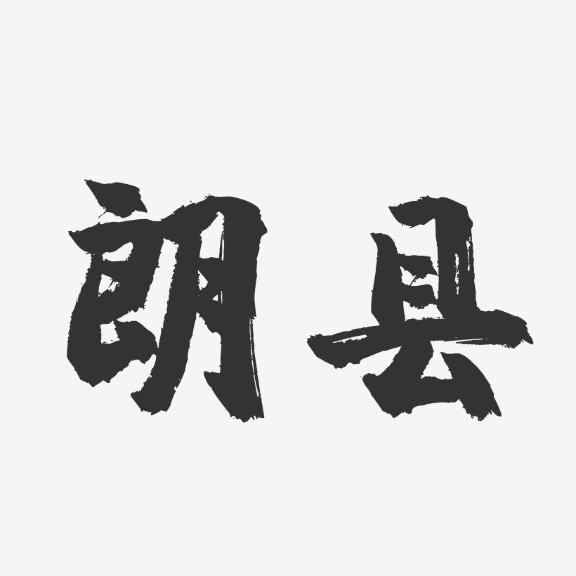 朗县-镇魂手书字体设计