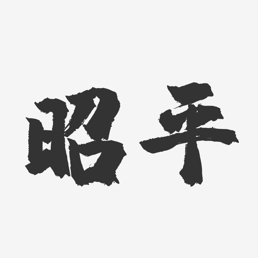昭平-镇魂手书字体设计