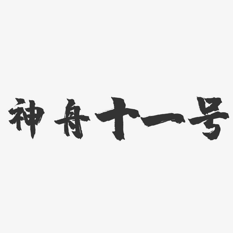 神舟十一号-镇魂手书艺术字体