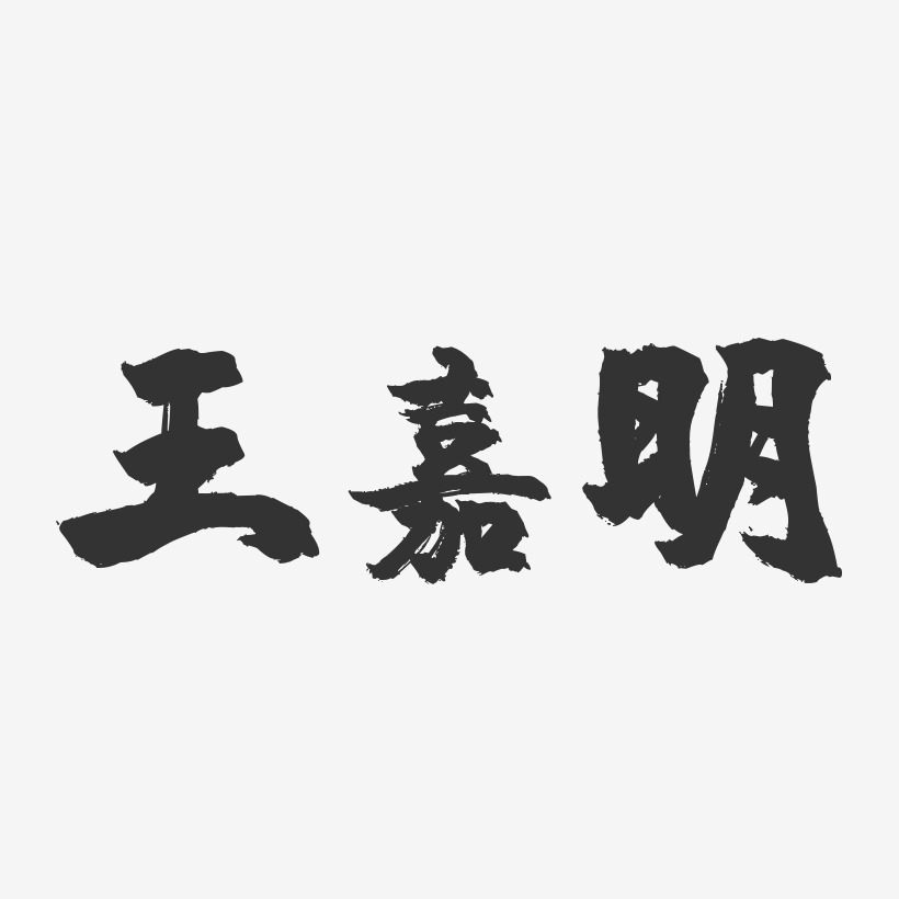 王嘉明-镇魂手书字体签名设计