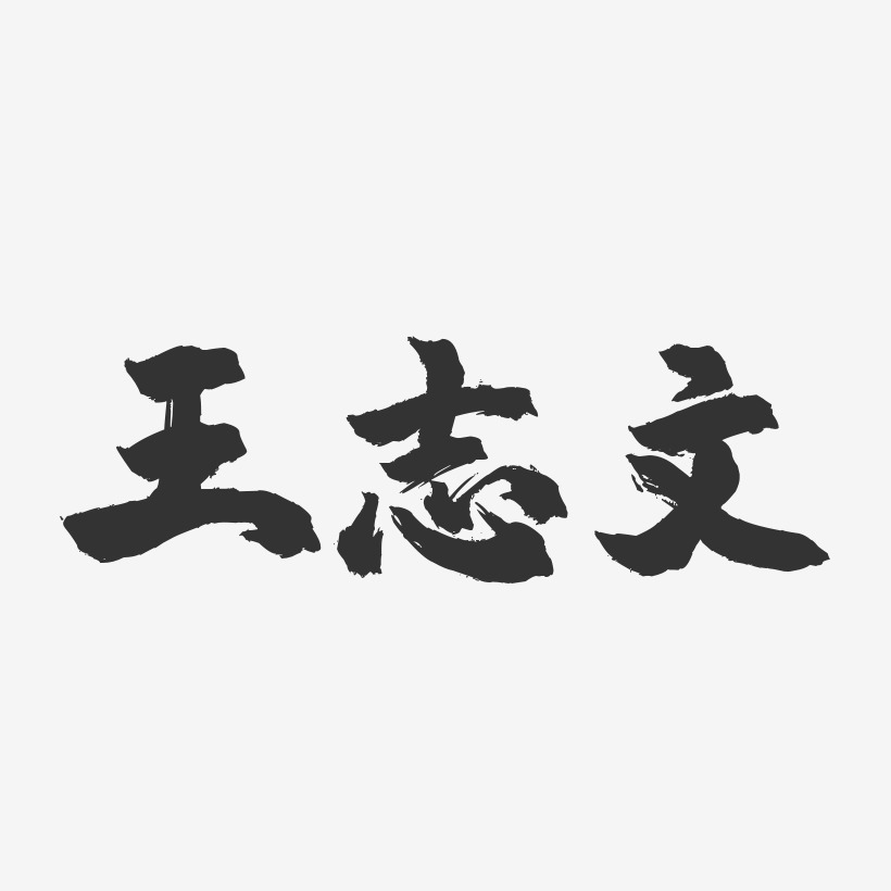 王志文-镇魂手书字体签名设计
