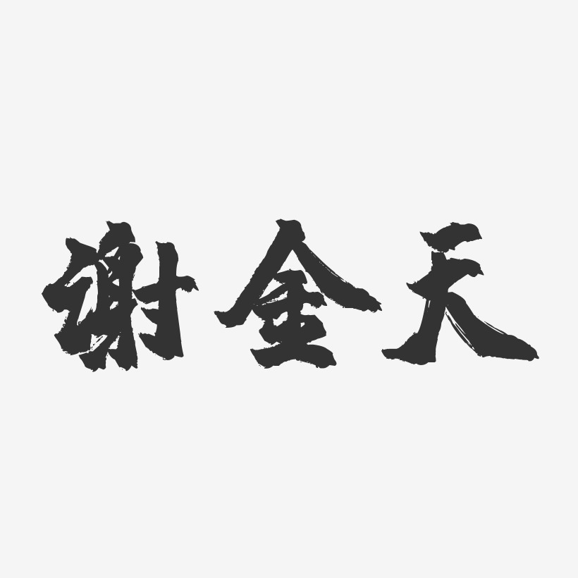 謝金天-鎮魂手書字體簽名設計