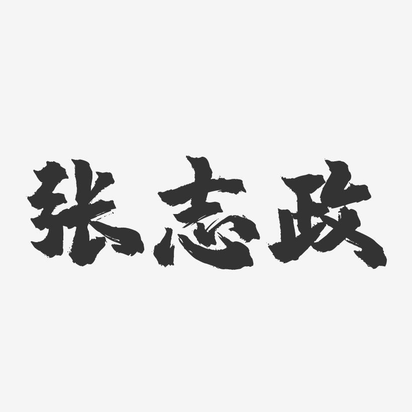 张志政-镇魂手书字体签名设计