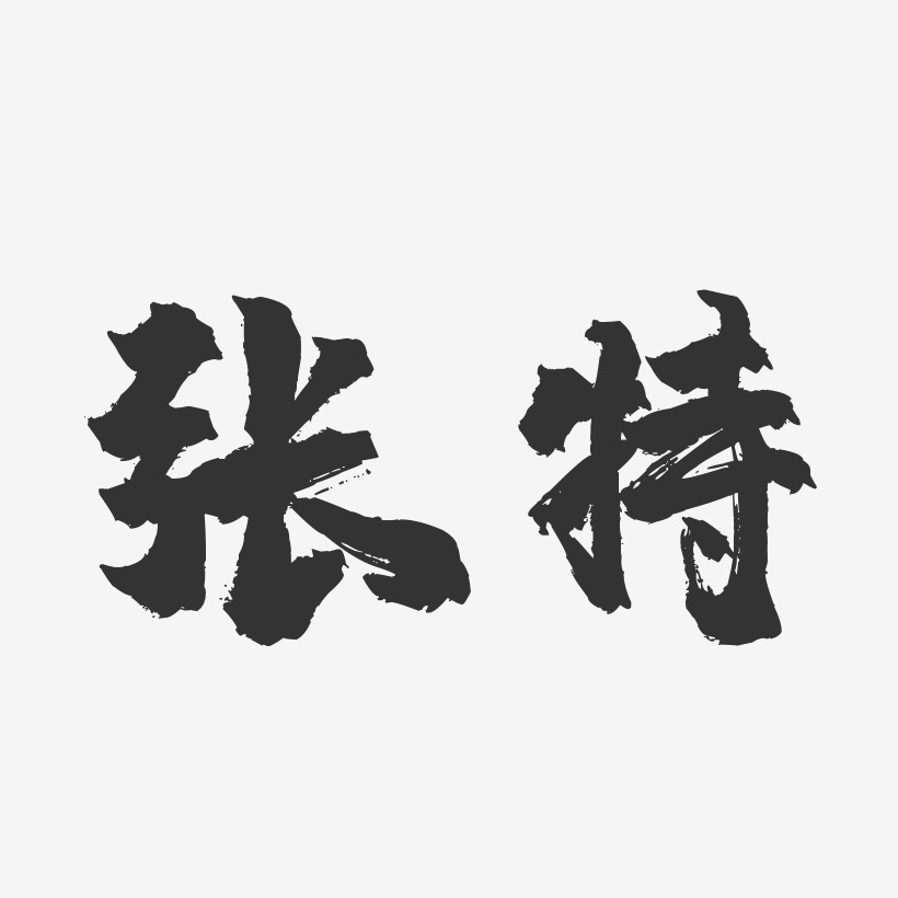 张特-镇魂手书字体签名设计