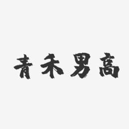 青禾男高-镇魂手书艺术字体