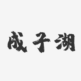 成子湖-镇魂手书简约字体