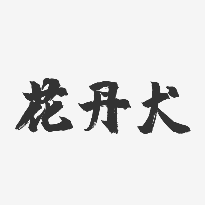 花丹犬-镇魂手书艺术字体设计
