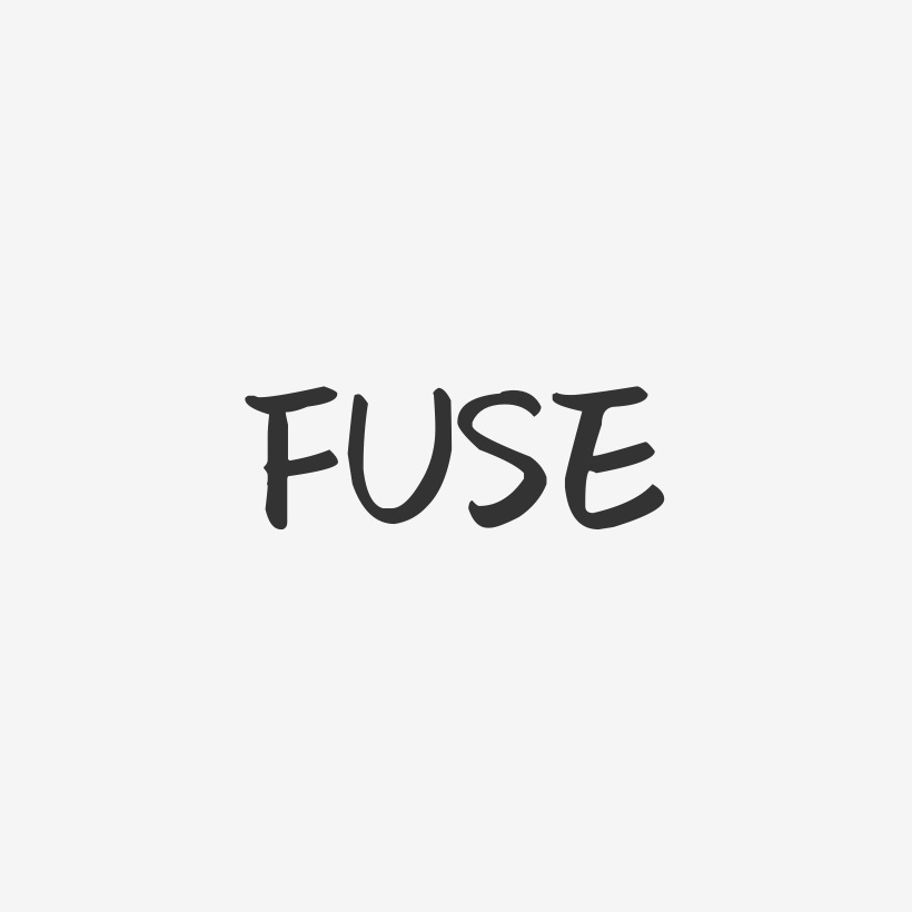 FUSE-萌趣果冻黑白文字