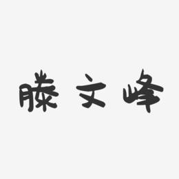 滕文峰-萌趣果冻字体签名设计