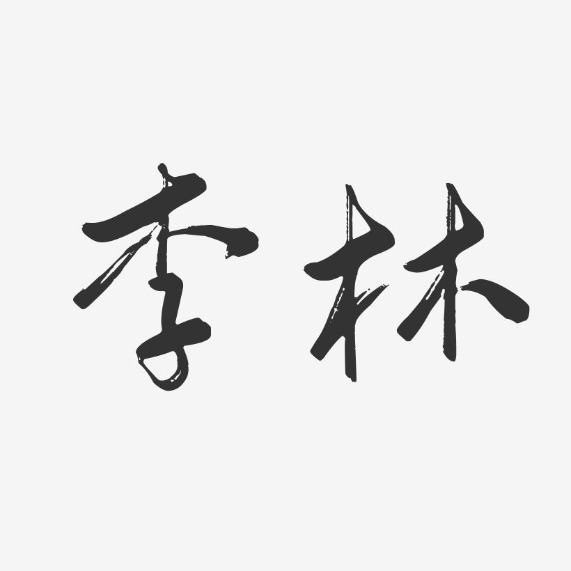 李林-行云飞白字体签名设计