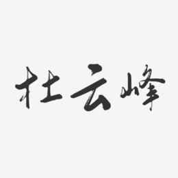杜云峰-行云飞白字体签名设计