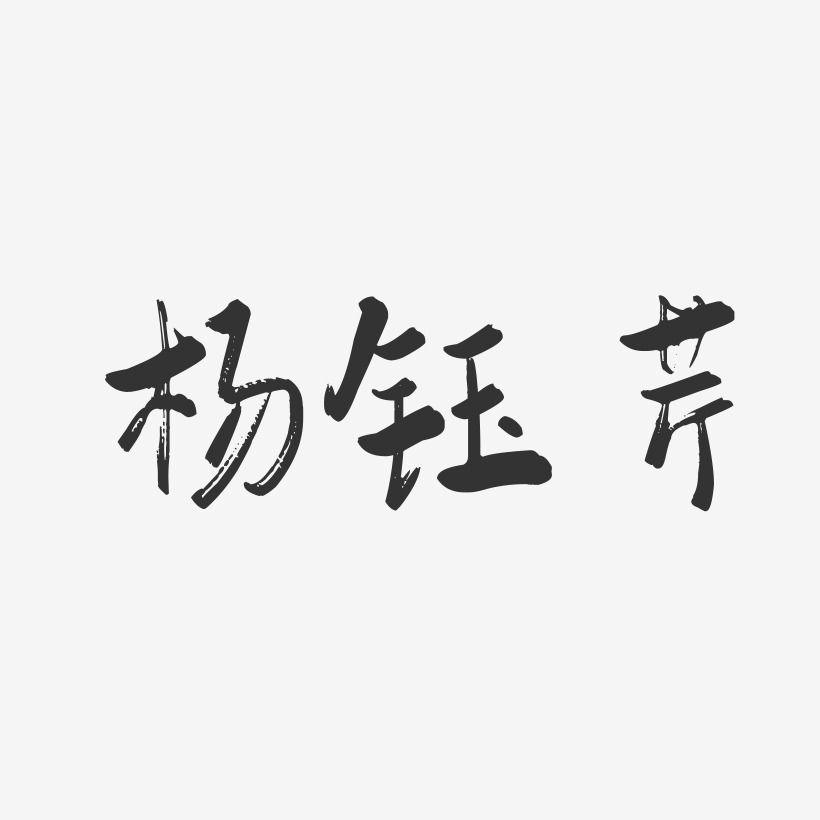 杨钰芹-行云飞白字体签名设计