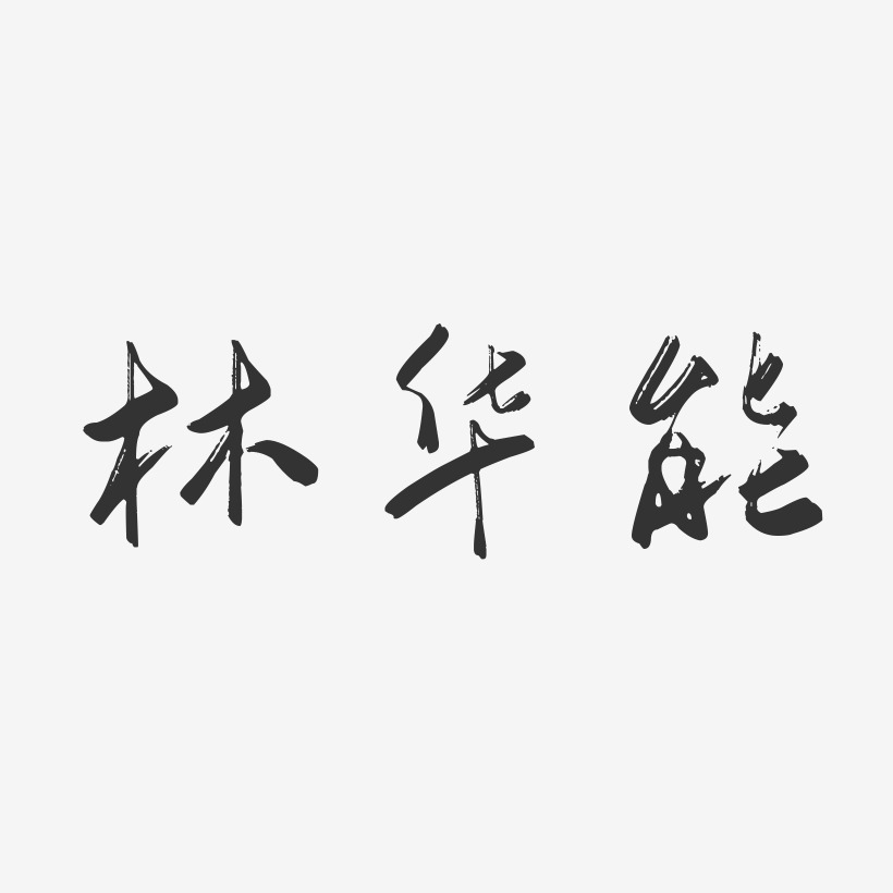 林华能-行云飞白字体签名设计