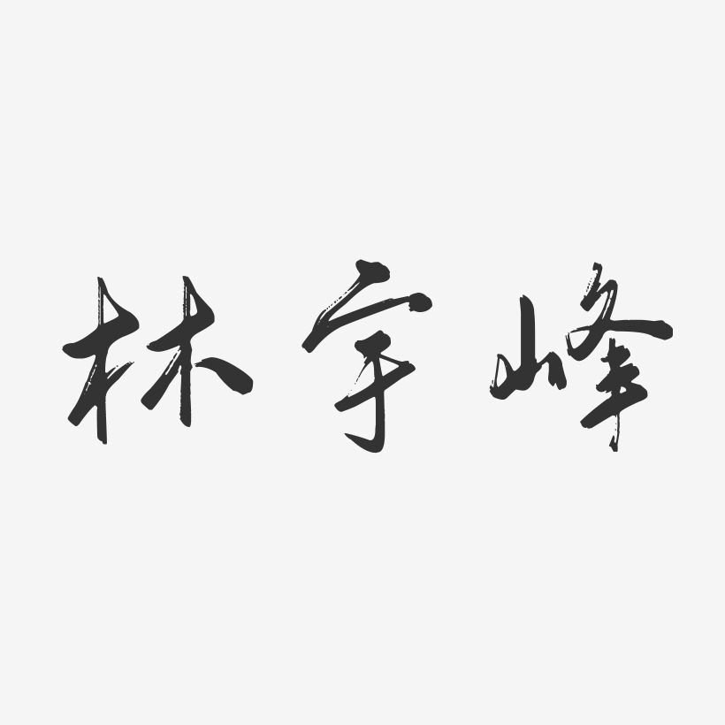 林宇峰-行云飞白字体签名设计